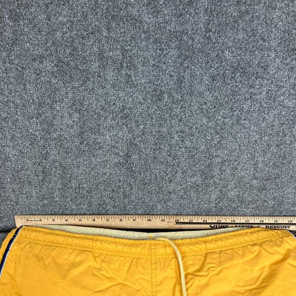 Nautica Swim Trunks Mens Size L Yellow Nylon Mesh Lined Drawstring Beach Shorts - Picture 5 of 8